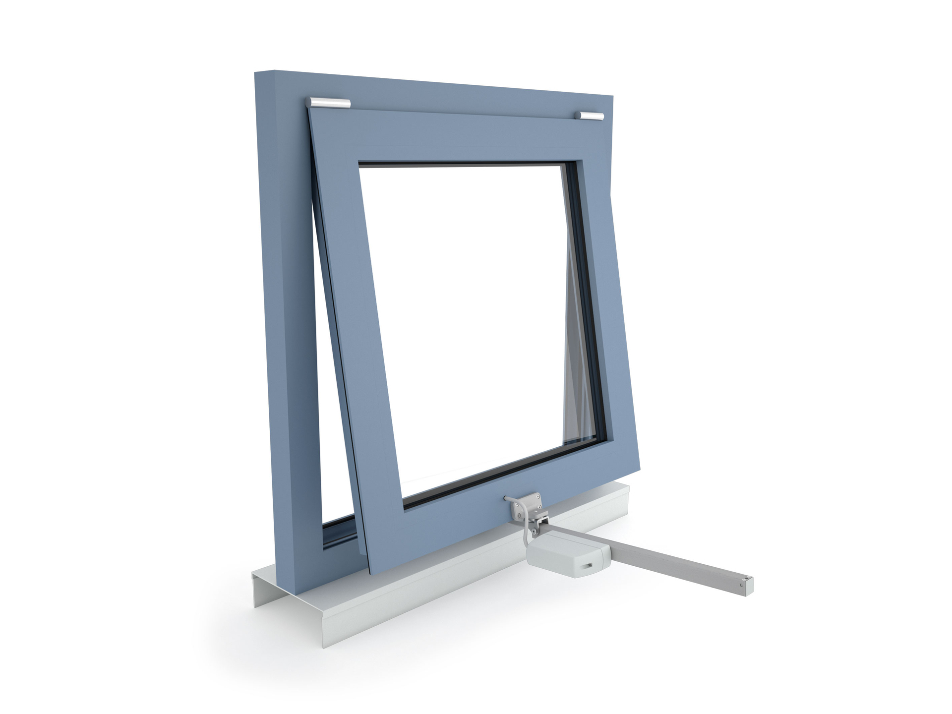 ZA-0800-1-ACB - Povrchová montáž na výklopné okno otvíravé dovnitř